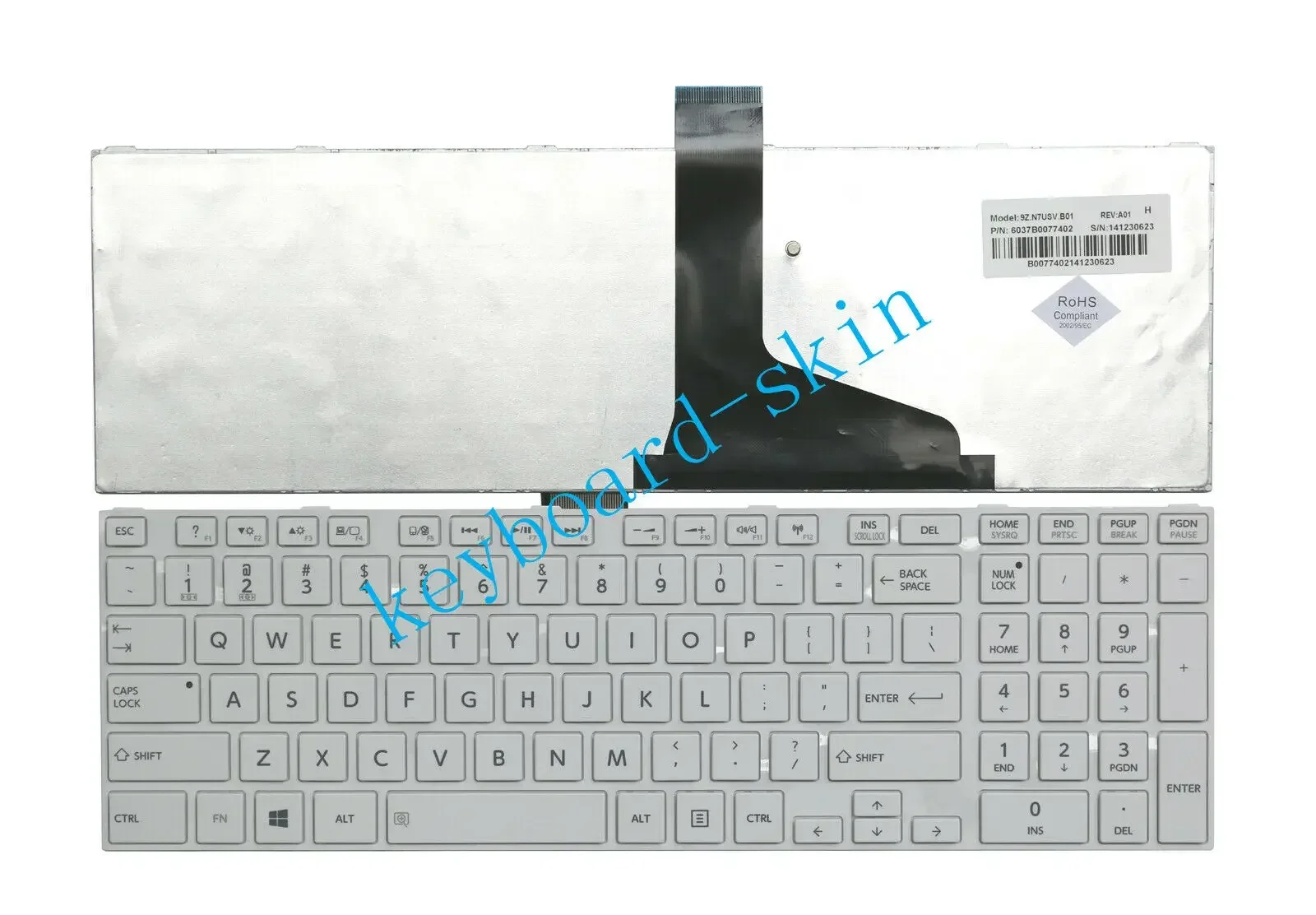 Белая клавиатура США для Toshiba L850D L855D L870D L875D L950D L955D L970D L975D S850D S855D S870D S875D S950D S955D S970D S975D