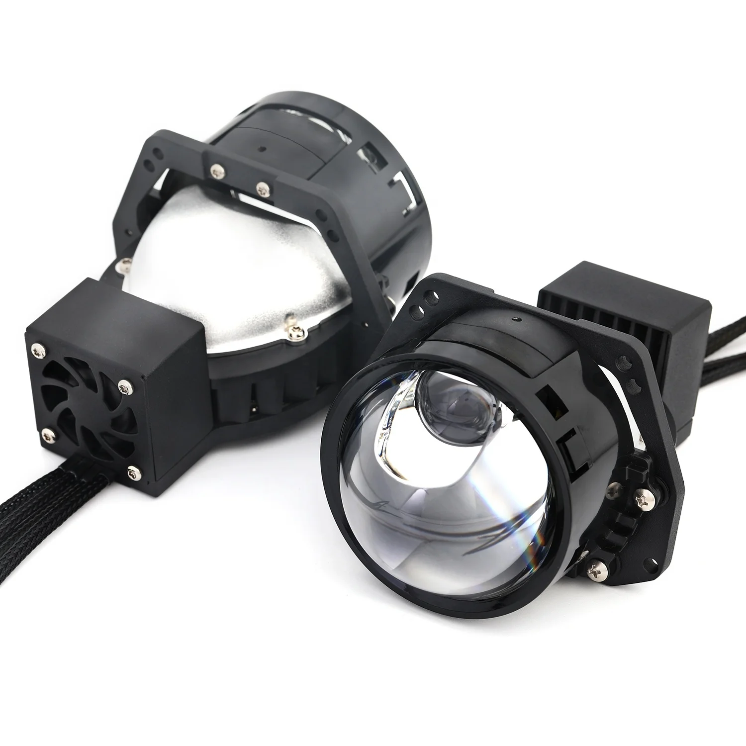 

GPNE Led Laser Projector Lens Headlight CSP Chip Led Light Car Bulb H4 Headlights Retrofit Bi Led Laser Projector Lens for Car