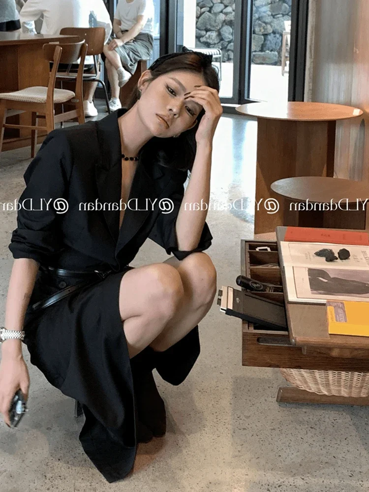 Женский элегантный пиджак UNXX в стиле Френч с юбкой изысканный облегающий для