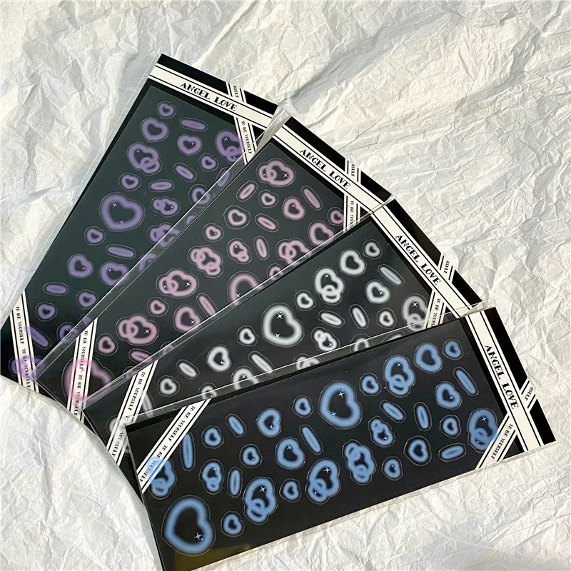 

1-4 шт., прозрачные наклейки в виде сердца для скрапбукинга