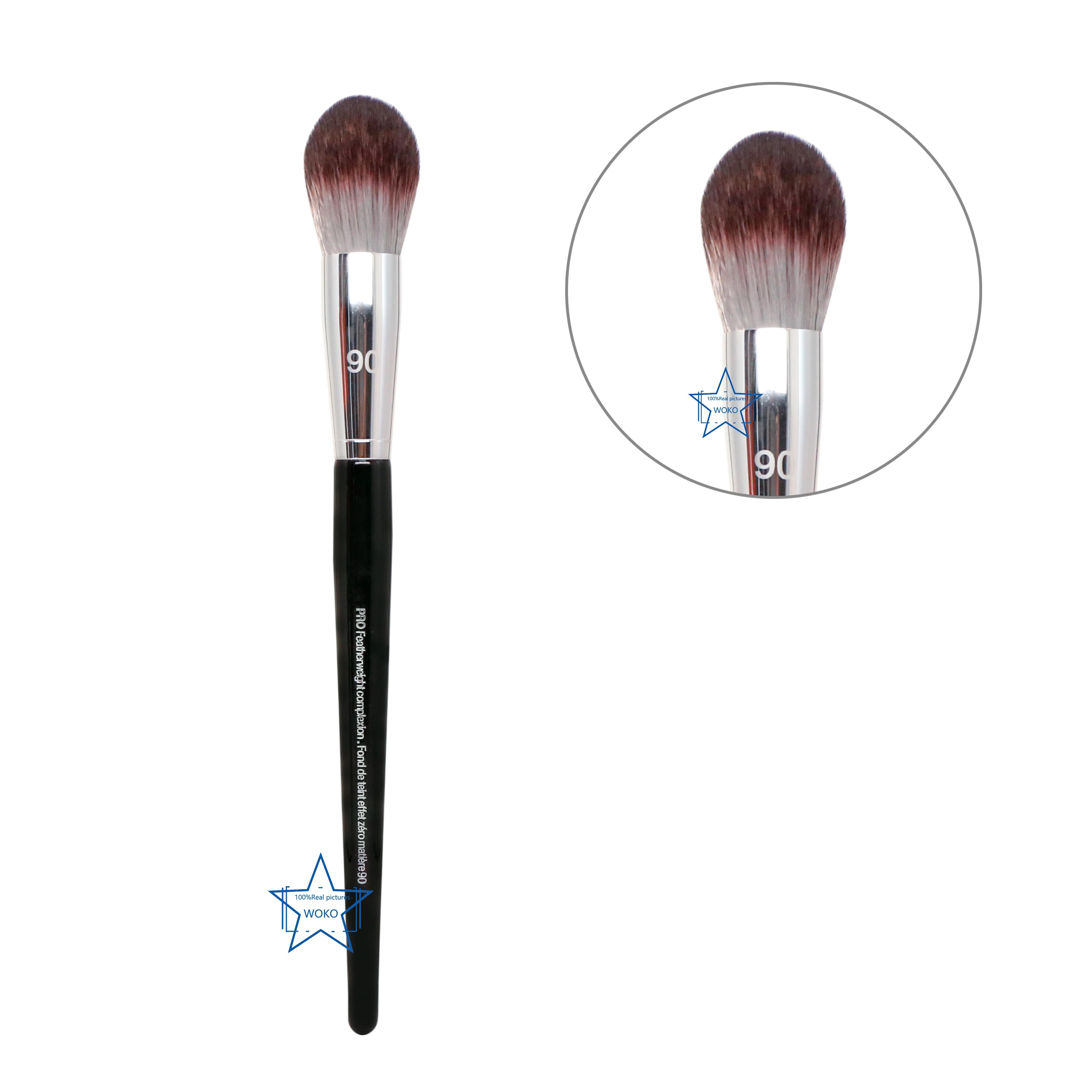 

S90 Powder Brush Small Contour Bronzer Powder Brush Synthetic Hair Professional Precision Complexion Contour Powder Makeup Tools