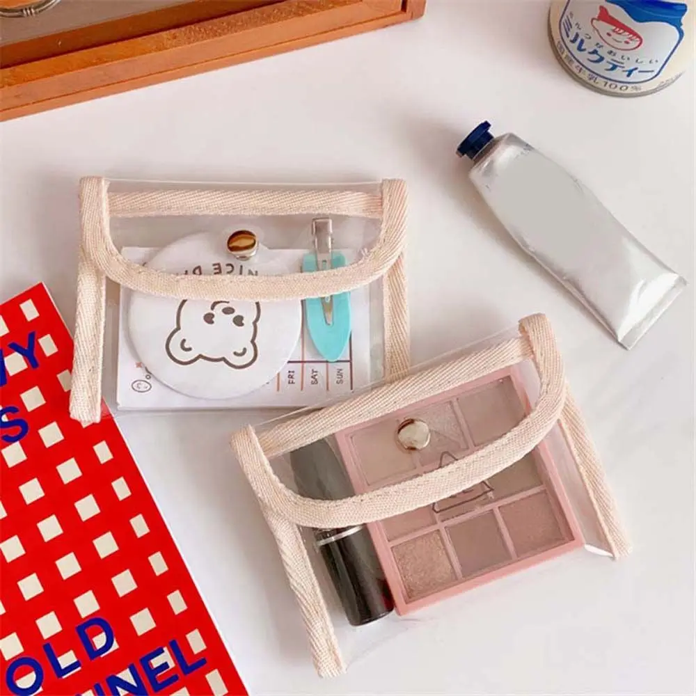 

Elegant Transparent PVC Multifunctional Cosmetic Bag Women Coin Purse Korean Money Bag Card Holder Purse Wallets