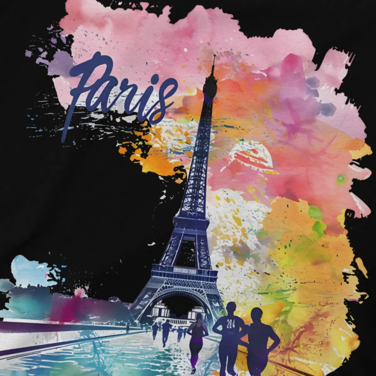 Футболка для отдыха с Французской Эйфелевой башней в стиле хип-хоп футболка