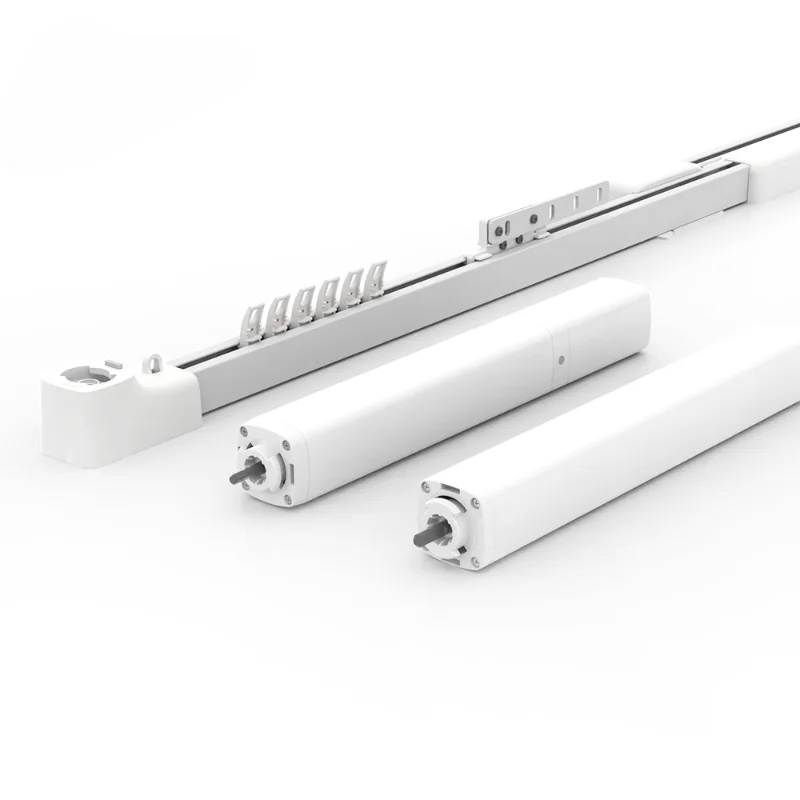

Electric Extendable Bracket Rs485 Motorized Wave Curtain Track Rail