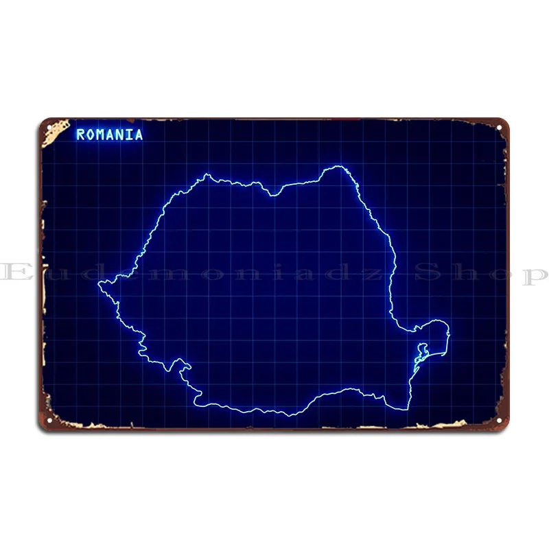 Румыния, металлический плакат, ржавый, для дома, клуба, бара, создание клуба, жестяной плакат