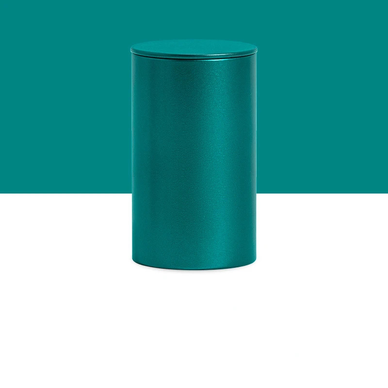 

Круглая жестяная банка для чая