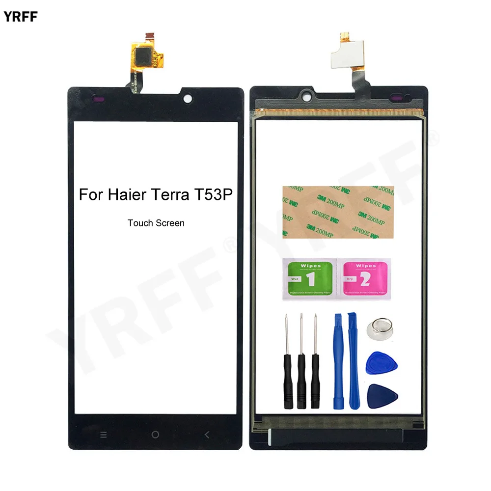 for haier terra t53p touch screen digitizer front glass panel sensor mobile phone repair parts tools free global shipping