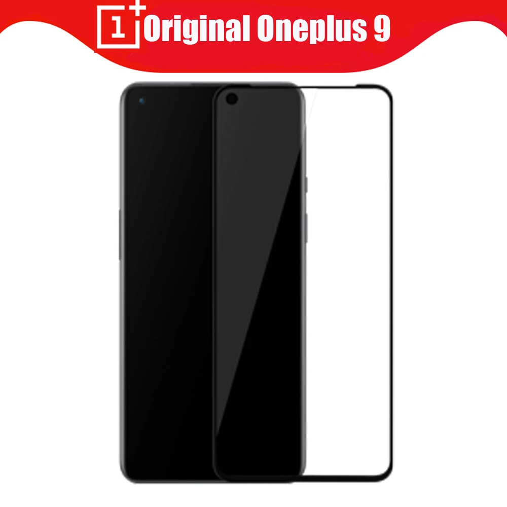 100% Original Oneplus 9 3D Tempered Glass Screen Protector Full Cover Protective Glass 9H Hardness Film For One Plus 9 Opo 9