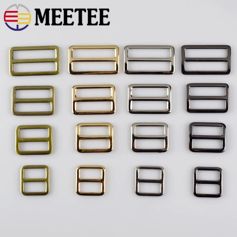 5/10 stücke 20-50mm Taschen Schnallen Metall Slider Tri Glide Passen Gürtel Schnalle für Gurtband
