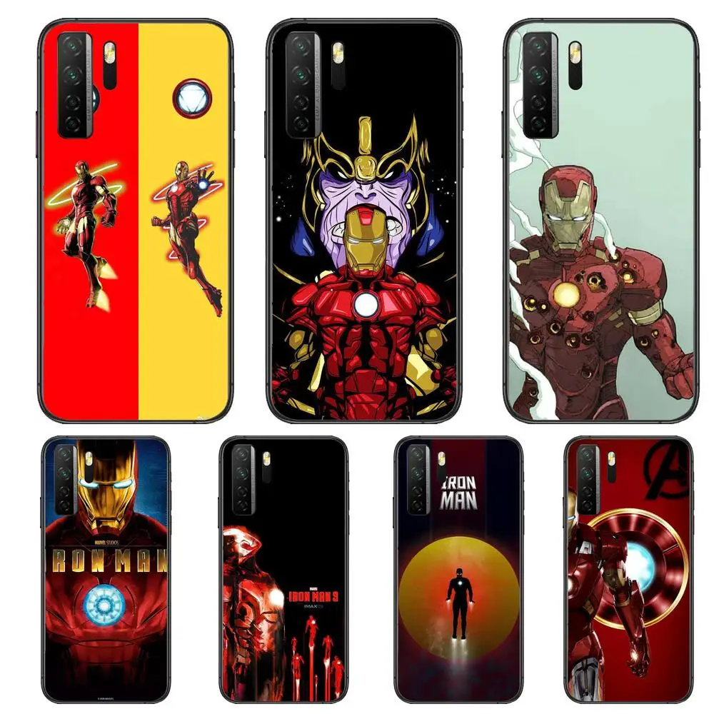 

Marvel Iron Man Black Soft Cover The Pooh For Huawei Nova 8 7 6 SE 5T 7i 5i 5Z 5 4 4E 3 3i 3E 2i Pro Phone Case cases