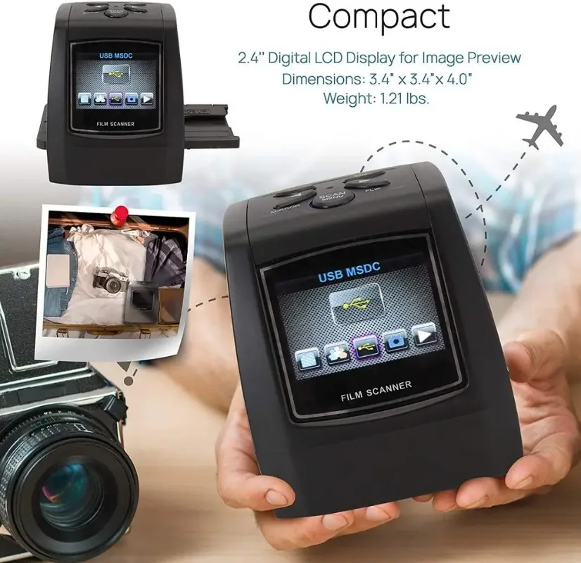 Портативный сканер пленочного негатива конвертер слайдов пленки 35 мм 135
