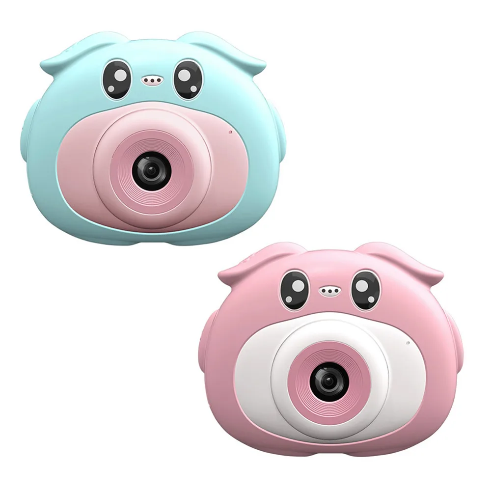 

12mp kids digital camera dual cam lens 2 inch hd screen cute cartoon piggy camera sports dv kids birthday christmas gifts