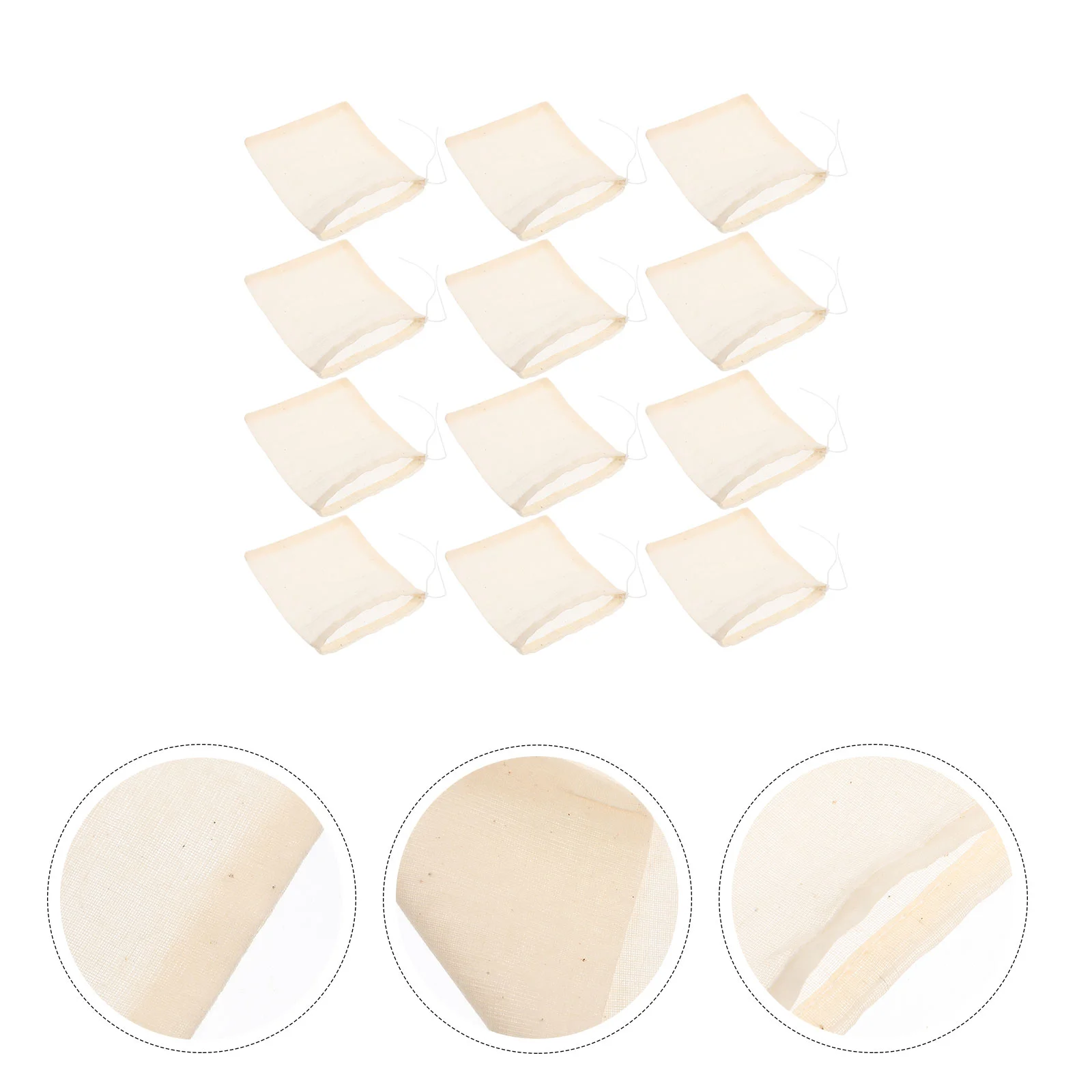 

50Pcs Small Home Filtering Storage Filter Bags Tea Bag Filter Pockets for Soup Restaurant Household Kitchen