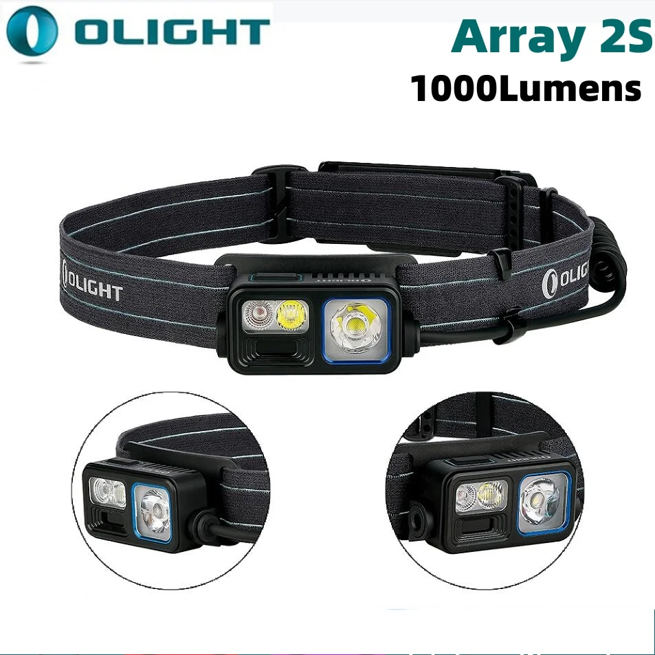 Налобный фонарь OLIGHT Array 2S 1000 люмен легкий налобный 4 режима светодиодный с