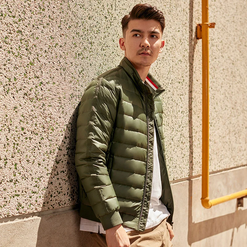 Мужские пуховики Chericom утепленный теплый пуховик пальто на утином пуху модные
