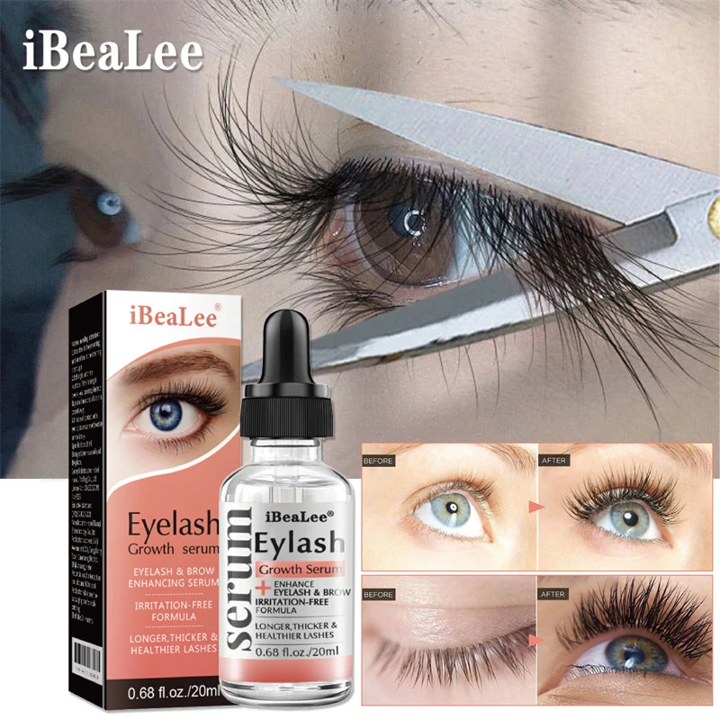 20ml Eyelash Growth Serum Eyelash Enhancer Longer Fuller Thicker Lashes Serum Liquid Eyelashes Lifting Essence Makeup Cosmetic