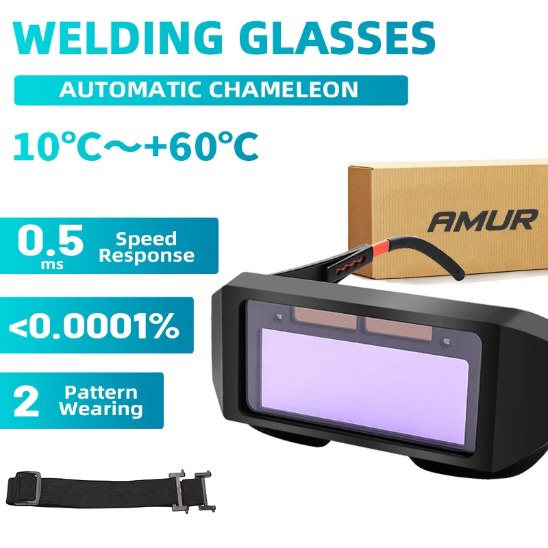 

Anti-glare Automatic Dimming Welding Glasses Solar Intelligent Automatic Light Change Goggles Welder Eye Mask Protection Tools