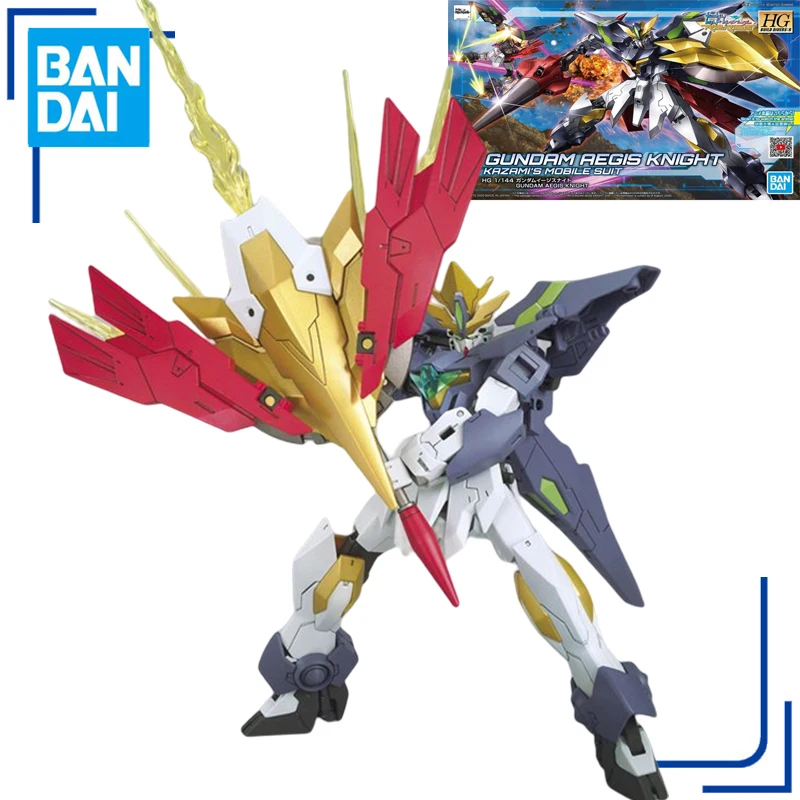 

Оригинальная фигурка Bandai GUNDAM HGBD GUNDAM AEGIS KNIGHT 1/144, аниме, Сборная модель, игрушки для детей