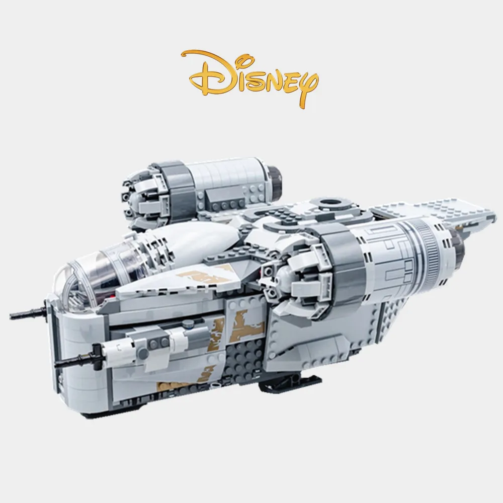 

Disney Stars Yoda Space Aircraft Wars Fighter Razor Crest The Mandalorian Building Blocks Bricks Kids Toys Gift Christmas