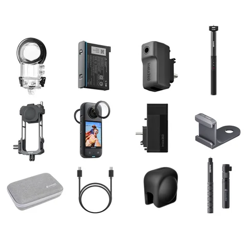 Аксессуары для Insta360 X3 батарея концентратор быстрой зарядки Защитная крышка объектива время пули объектив для дайвинга фотография адаптер для фотокамеры X3