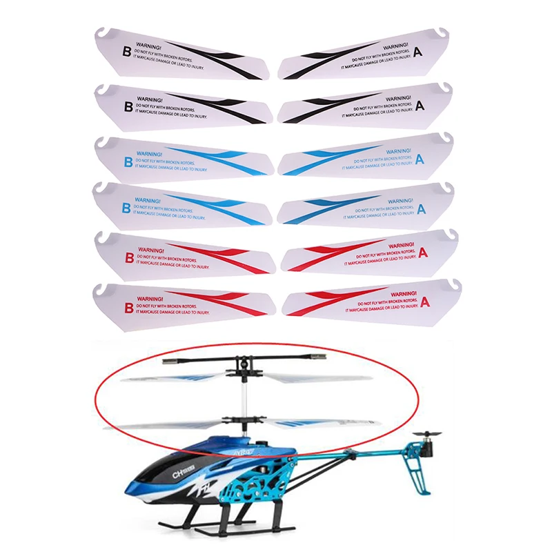 

4Pcs/pack 7.2/9CM Spare Blades Fans For R/c Mini Helicopter CH002 CH023 Drone Copter Toys Spare Parts Accessories RC Toy Parts