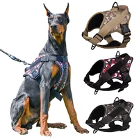 big dog harness vest no pull nylon adjustable military tactical large dog harness german shepherd training hiking pet supplies
