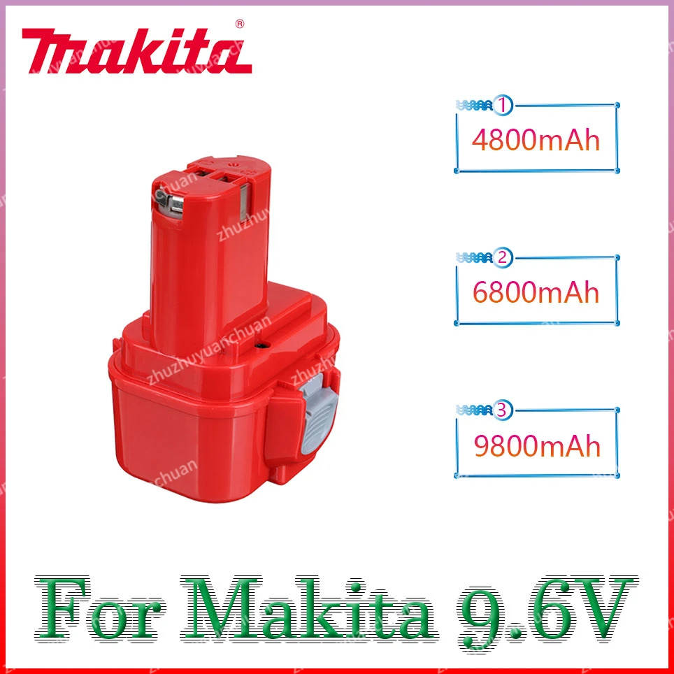 

4800mAh Rechargeable batteries for Makita 9.6V Screwdriver Power Tools Bateria PA09 9120 9122 9134 Screwdriver battery