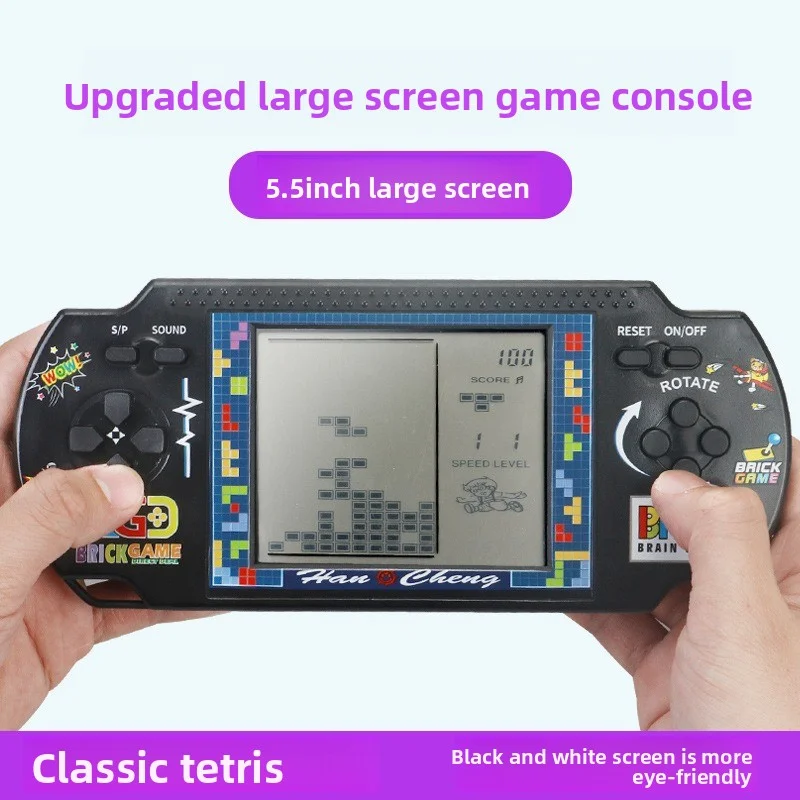 Фото Новое 5,5-дюймовое портативное устройство для русской игровой консоли Tetris с большим экраном №3