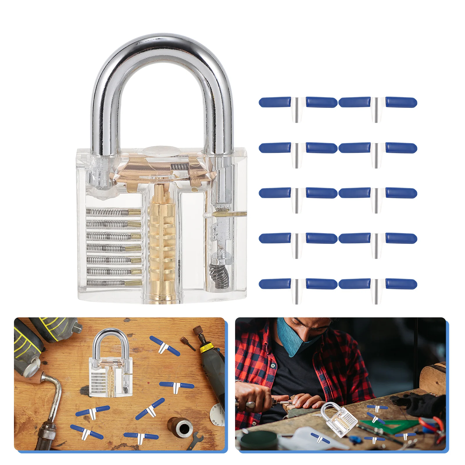 

1 Set Shims Repairing Padlock Tool Practical Padlock Household Padlock Tool