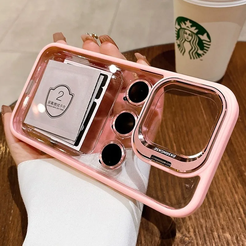 Защитный чехол с металлическим кольцом для IPhone 16 15 14 Plus 13 12 11 Pro Max