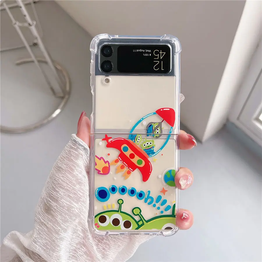 Мягкий силиконовый прозрачный чехол для телефона с зажимом в виде куклы