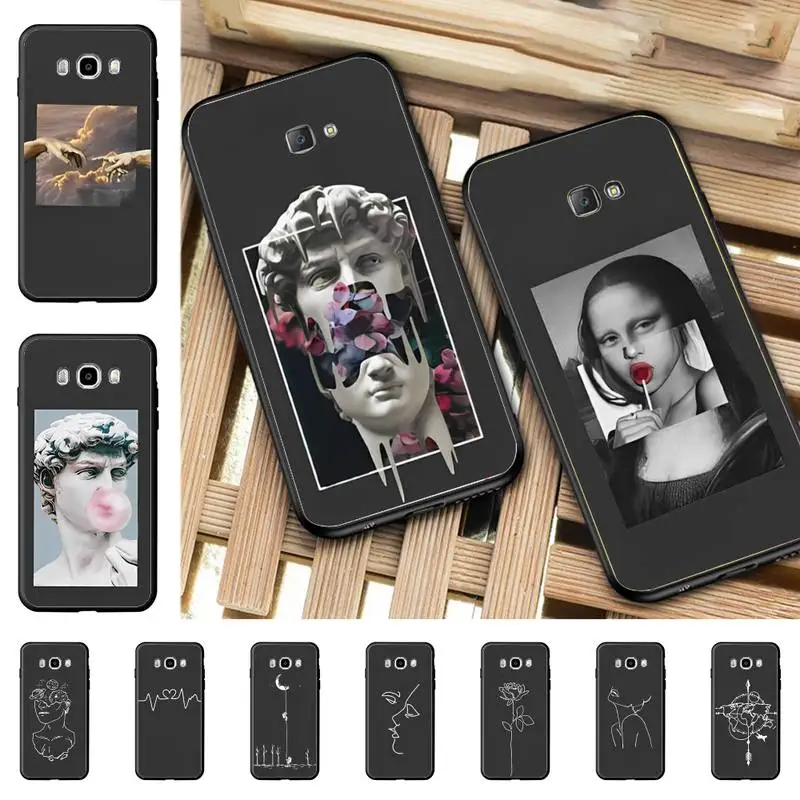 

Line Design Pattern Phone Case for Samsung J 4 5 6 7 8 prime plus 2018 2017 2016 J7 core