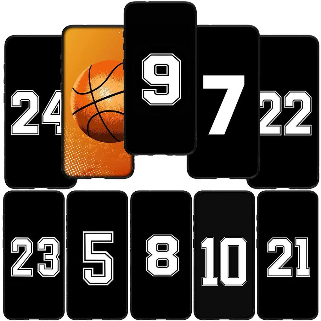 Чехол Lucky Number Football Basketball 23 24 5 для Motorola Moto E32 G22 G9 G30 G50 G60 G51 G52 G41 G42 G71 E7 G100 G10 G20