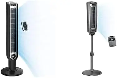 

Fan, Remote Control, 3 Speeds, for Bedroom, Kitchen, Office, 36", Black, 2511 & 2535 52" Oscillating Pedestal Fan, 5