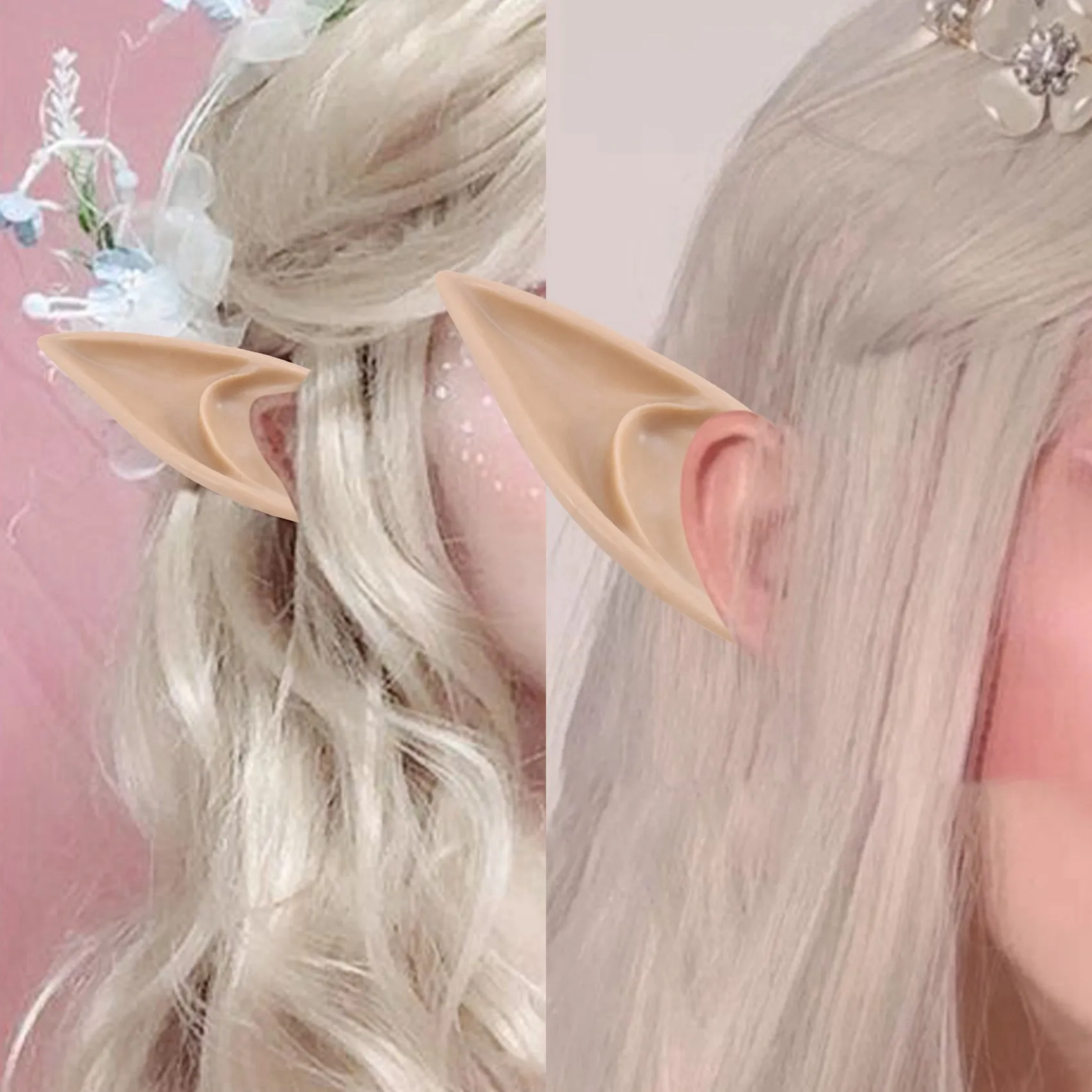 1 пара ПВХ Фея Пикси Поддельные Эльфийские Уши Хэллоуин Маска Новая Для Вечеринки