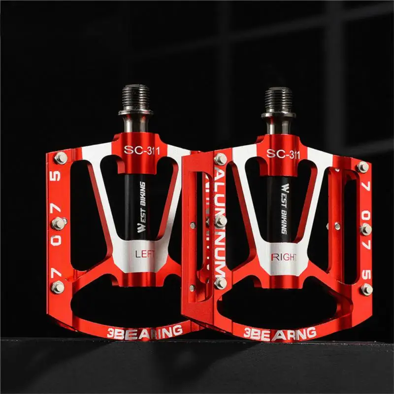 

West Rider Mountain Bike Aluminum Alloy Three Peilin Pedal Lightweight MTB Road Bike Bearing Pedal Pedal Riding Bicycle Pedal