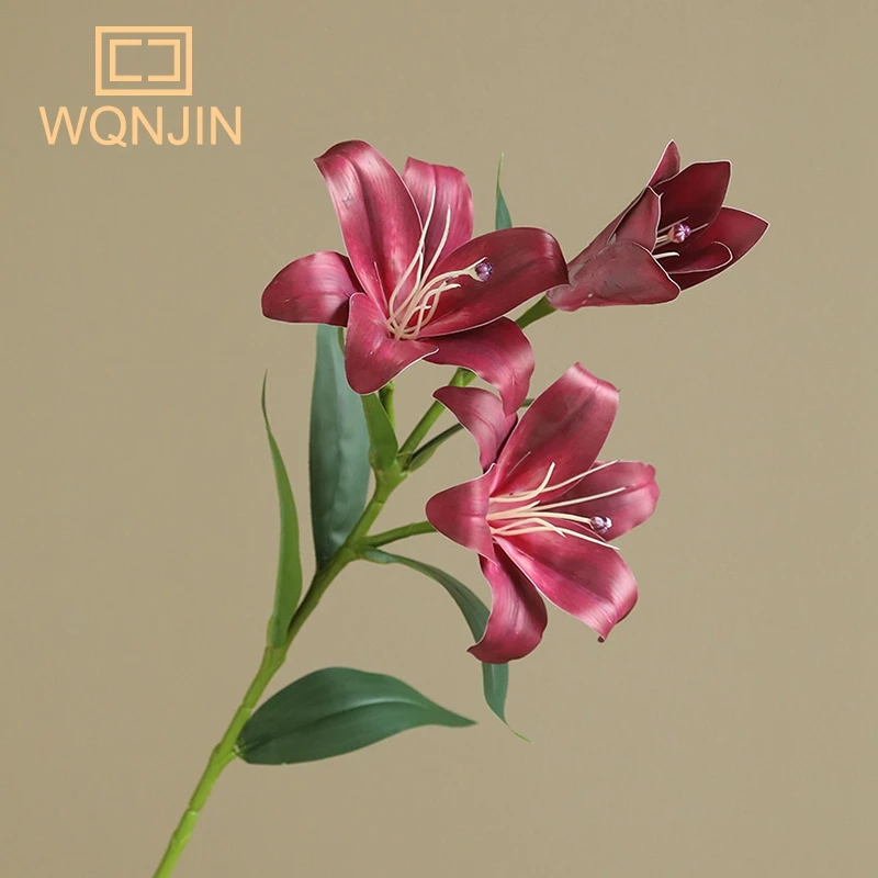 

Искусственные лилии WQNJIN, 3 штуки