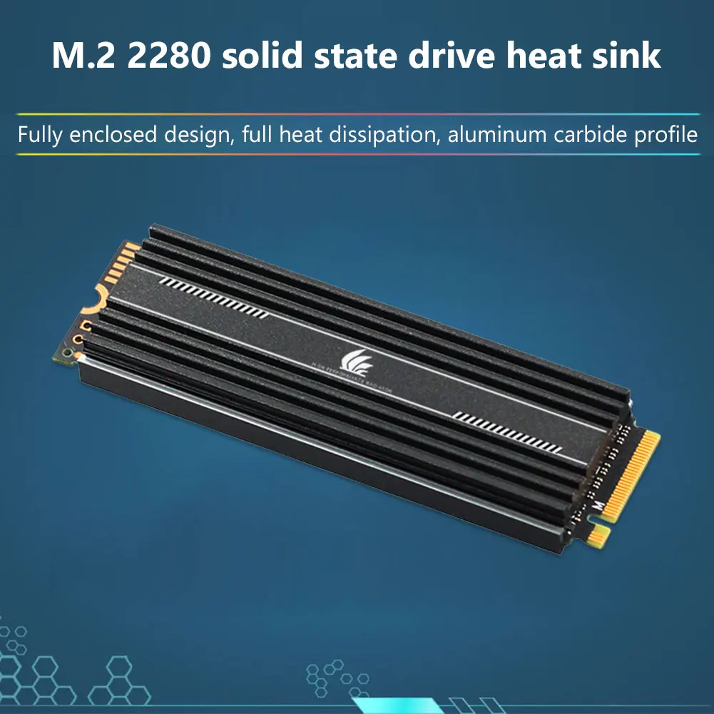 

M.2 SSD Heat Sink M.2 2280 Solid State Hard Disk Aluminum Heat Sink Radiator Drainage Passive Cooling Heatsink