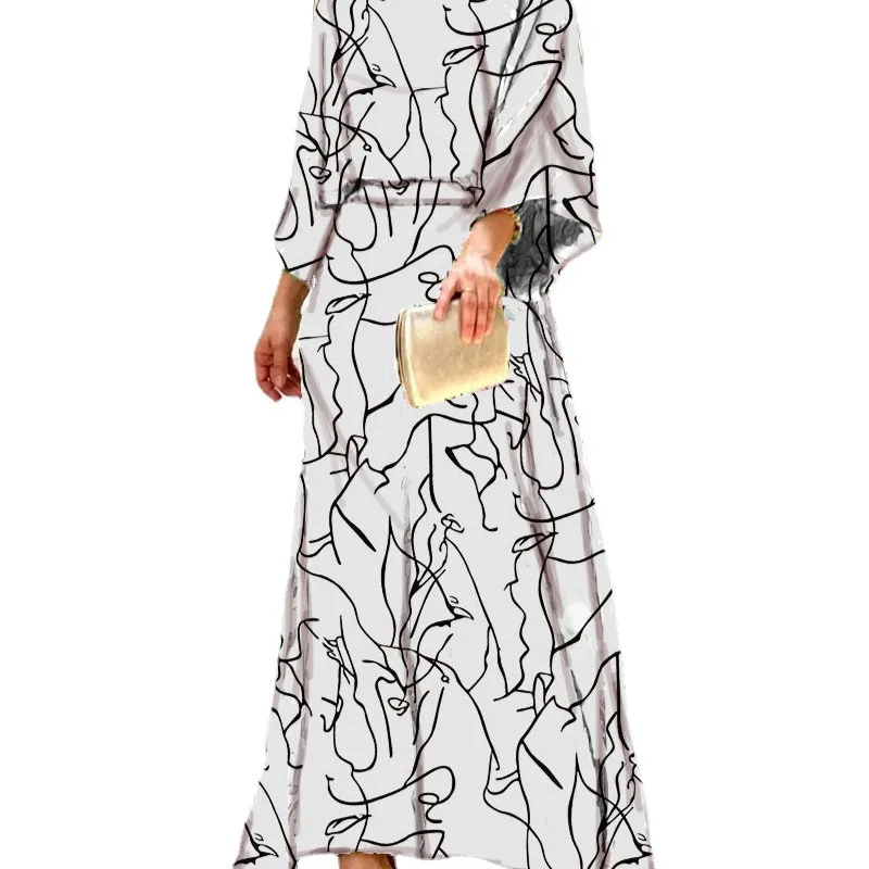 

European and American women's autumn new long sleeve high-Waist dress suit