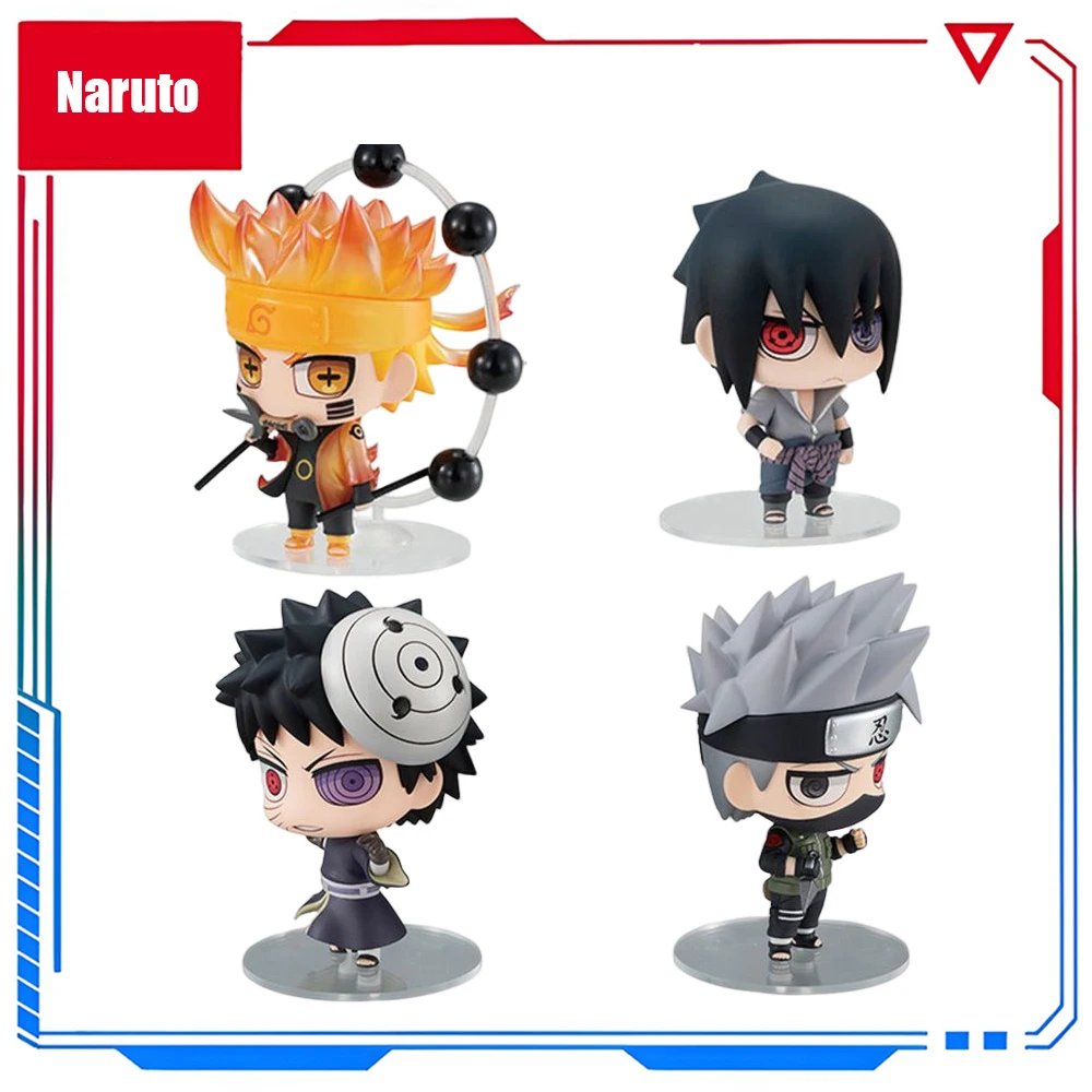 

Naruto Kakashi Sasuke Itachi God Uchiha Obito Haruno set of 6 Anime Figure Model Toys Collectible Model Gifts for Children