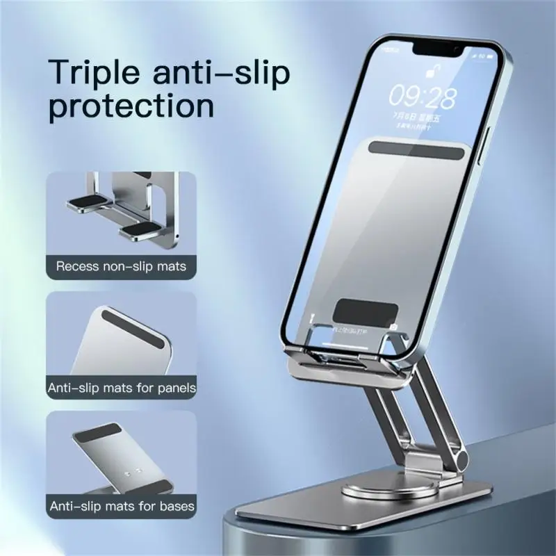 

Aluminum Alloy Desktop Bracket Lifting Folding Mobile Phone Holder Universal Portable Desktop Holder Smartphone Lazy Creative