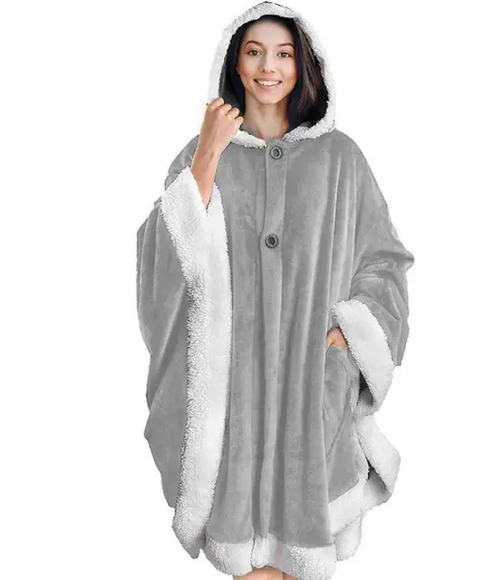 Luxury Plaid Hoodie Blanket Winter 