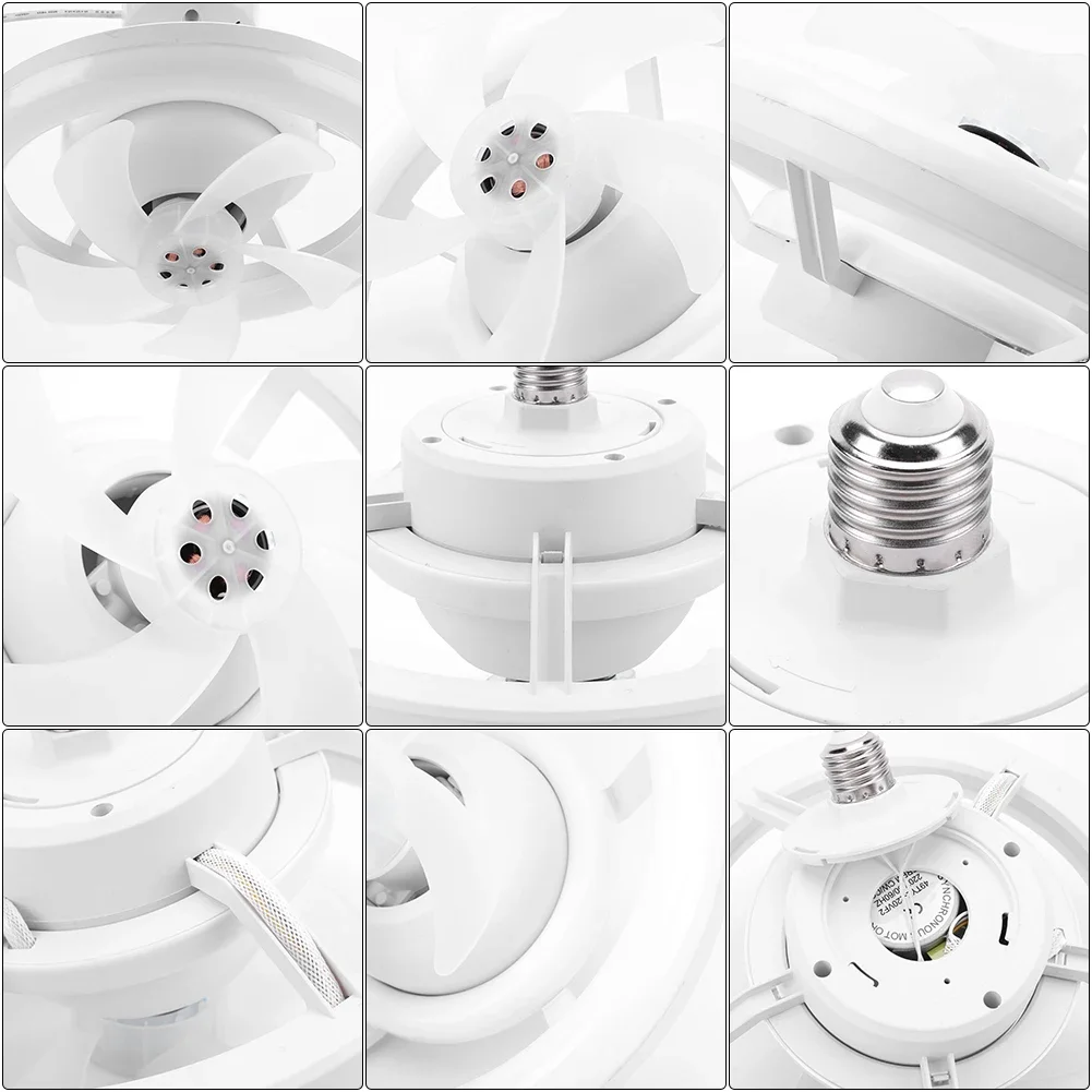 Мини-потолочный Вентилятор Rgb С Регулируемой Яркостью Встроенный Белый 3200k-6500k