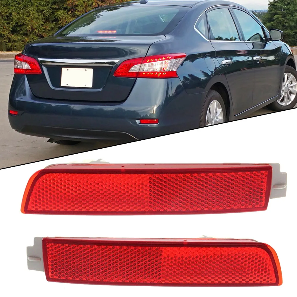 

A Pair Rear Bumper Reflector For Nissan Sentra 13-19 For Murano 08-14 Automotive Car Bumper Light Replacement