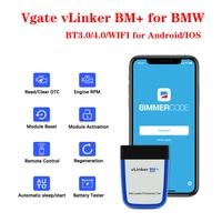 vgate vlinker bm elm327 v2 2 bt4 0 bt3 0 wifi for bmw bimmercode obd2 car diagnostic scanner support android apple ios system