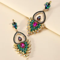 vintage ethnic style geometric dangle earrings for women girl 2022 trend luxury design summer holiday party statement jewelry