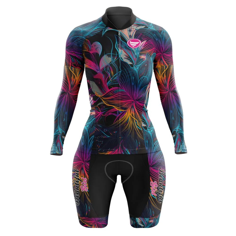 

VEZZO Summer Triathlon Suit Cycling Skinsuit Women long sleeves Cycling Jersey Tights Running macaquinho ciclismo femininong