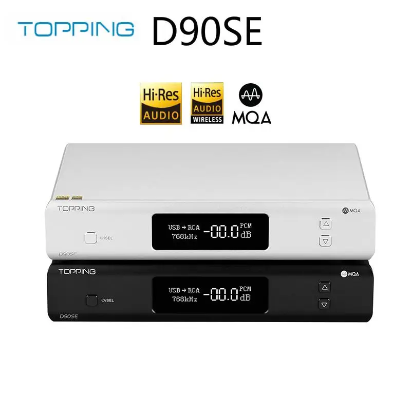 TOPPING D90SE ES9038Pro MQA ЦАП Bluetooth 5 0 DSD512 PCM768 кГц Полностью балансный Hi-Fi декодер