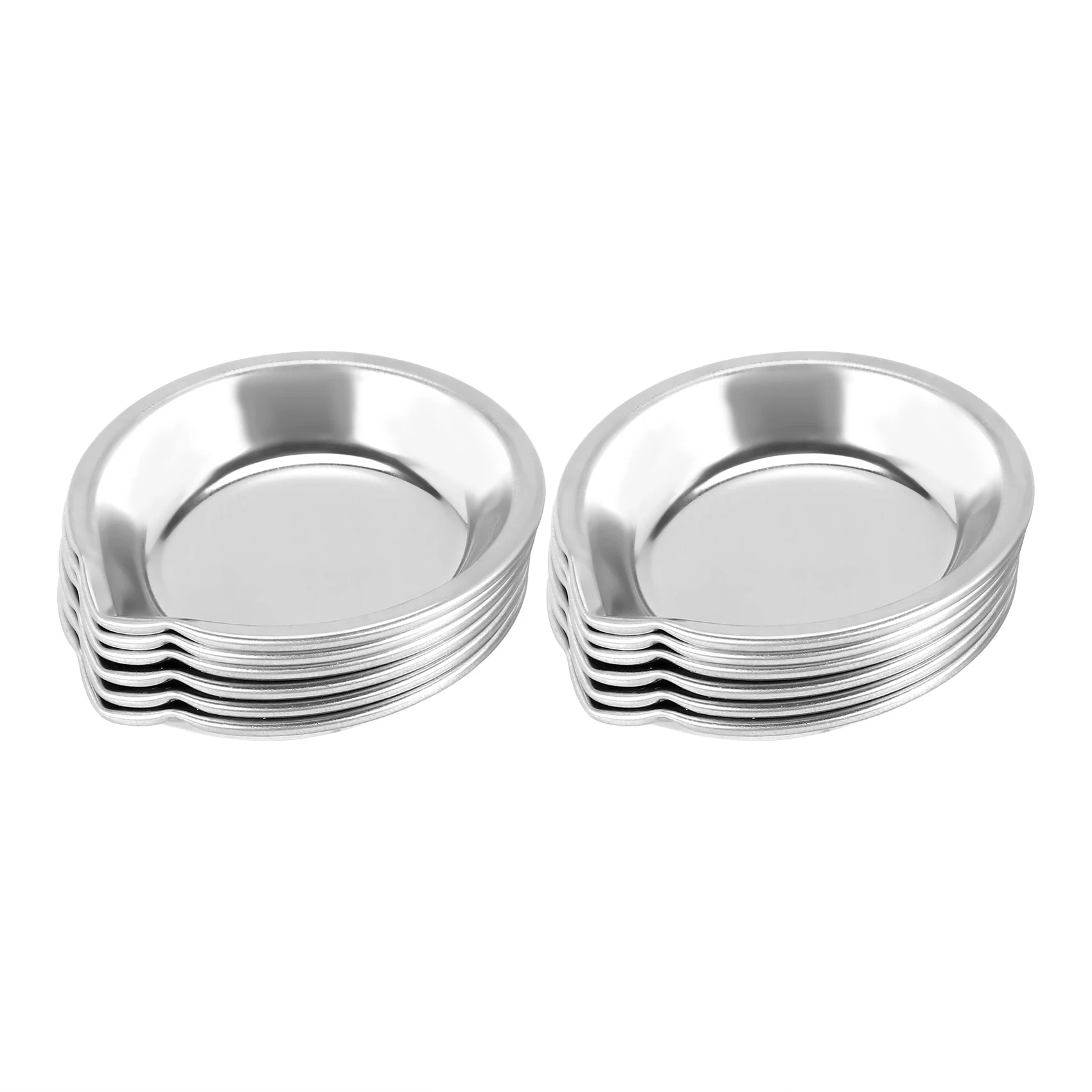 12 шт. палитра для макияжа маленький круглый лоток краски из нержавеющей стали