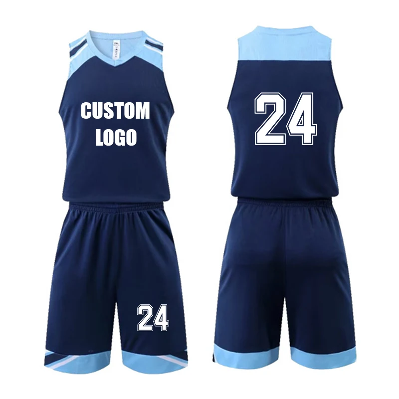 Basketball Jerseys Wholesale Custom Breathable Basketball Uniform  customzation team logo kids basketball Jersey Suit print logo images - 6